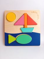 Lovevery Double-Sided Sunny Day Puzzle Doppelseitiges