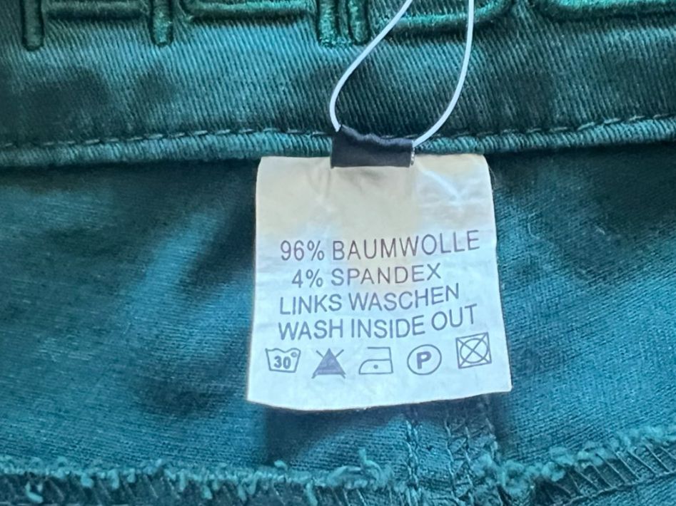 Pantaloni: HYDEE Damen Hose, Gr. 40, Dunkelgrün, NEU – Nuovo e nell'imballaggio originale da Worb venduto da farben20zauber 3