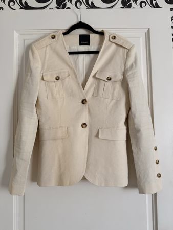 Pinko Cream Linen Jacket