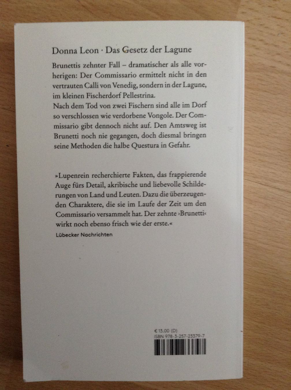 Libri: Donna Leon - Das Gesetz der Laguna – Nuovo (secondo la descrizione) da Hunzenschwil venduto da Fanta01 1