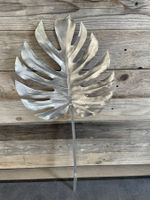 Kunstblume/Silberne Blätter/Variabel biegbar/Neu/OVP
