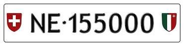 Insegne: Plaque auto NE 155000 – Nuovo (secondo la descrizione) da Boudevilliers venduto da ENCHERES-PLAQUES-NE