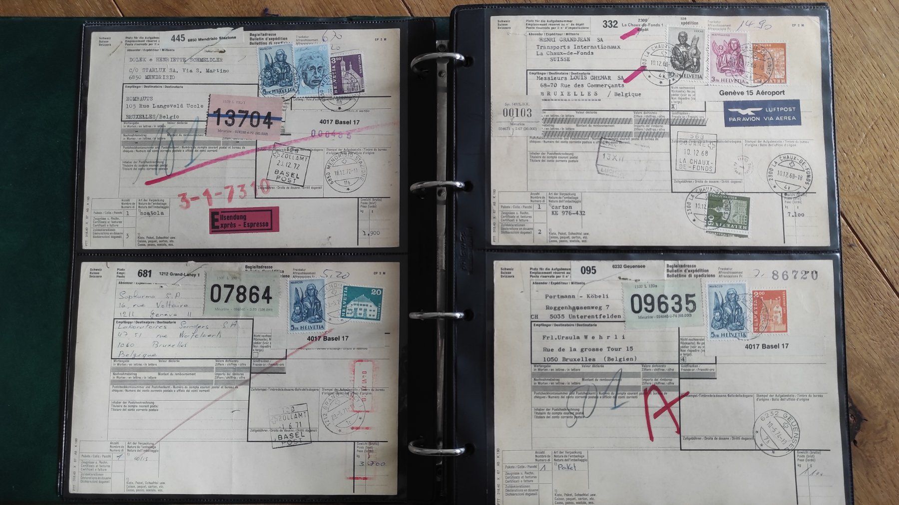 Album: Sammlung Postbelege, Frachtbriefe, Briefumschläge – Usato da Baar venduto da Cooltango 9