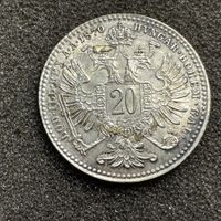20 Kreuzer Silber Österreich 1870 - VZ