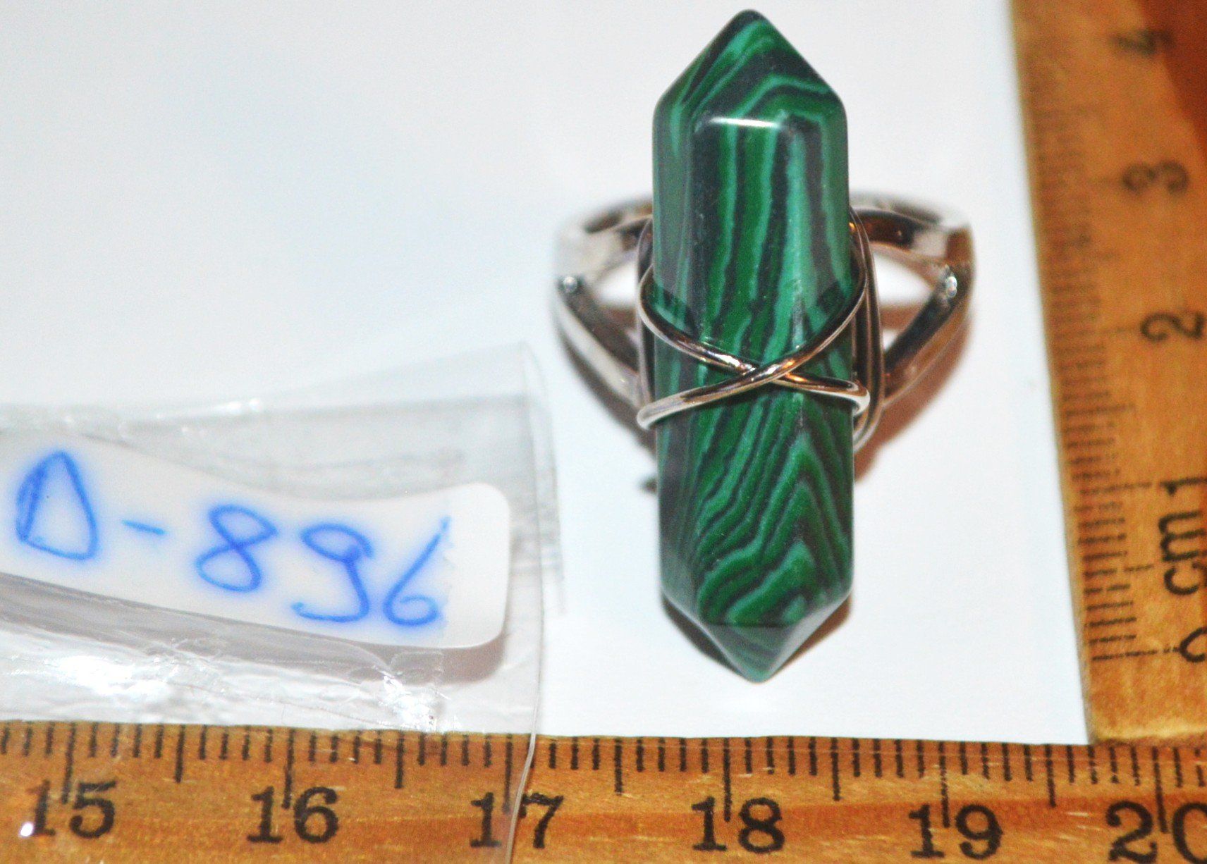 Anelli: Ring D-896 – Malachit 17mm Innendurchmesser – Nuovo e nell'imballaggio originale da Goldiwil (Thun) venduto da han_v5b7 7