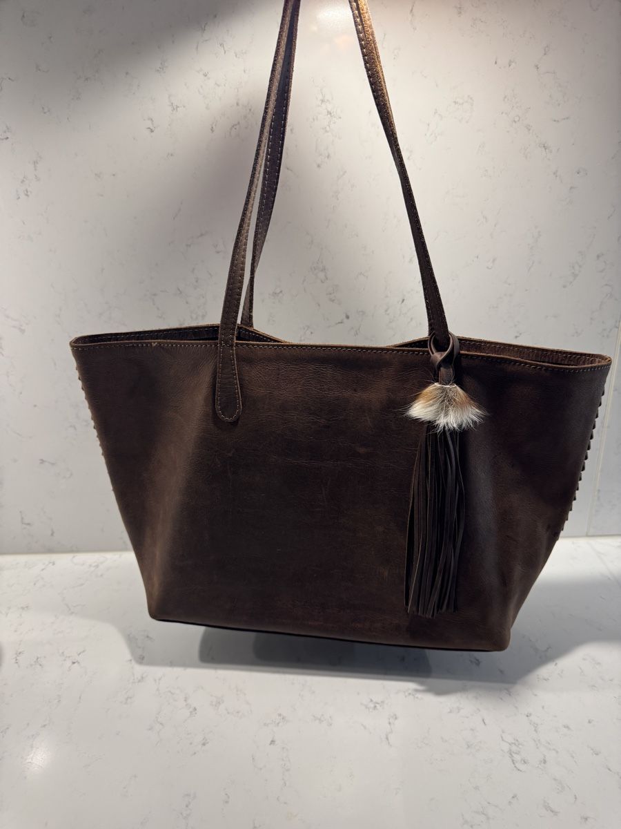 Borse da donna: FSP Collection Ledertasche dunkelbraun, handgemacht – Usato da Zürich venduto da RicardoExplorer