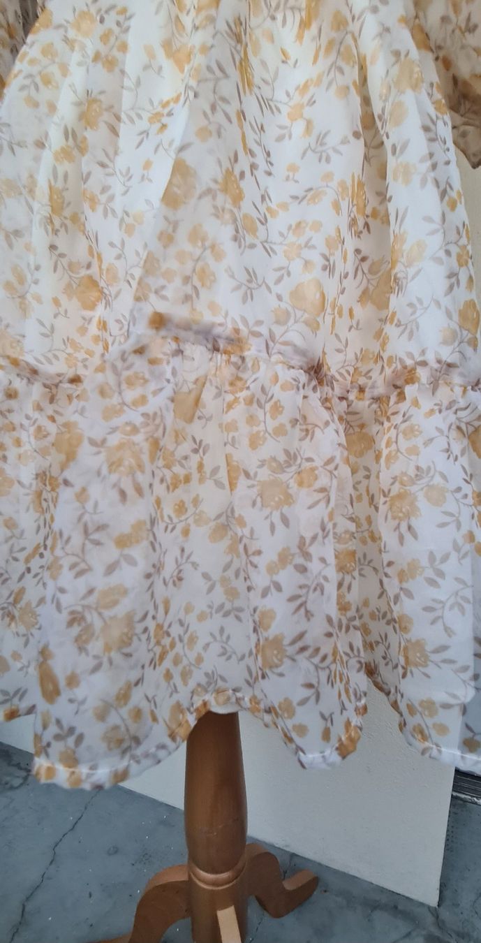 Kleider & Röcke: Robe imitation organza imprimé fleuri – Neu (gemäss Beschreibung) aus Genève von Saleena 3