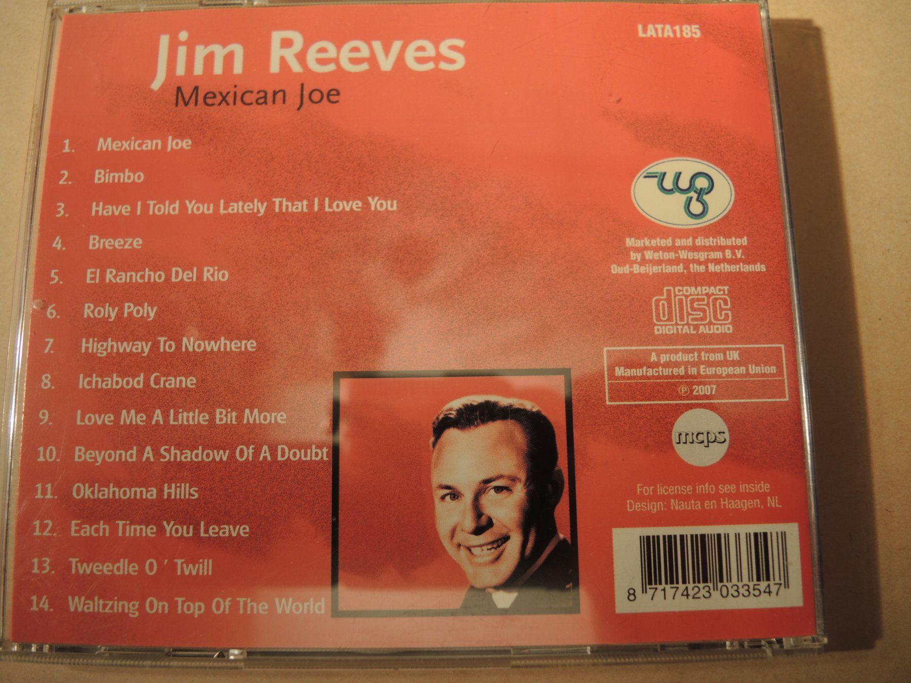CD: Jim Reeves - Mexican Joe CD – Usato da Rorschach venduto da maeck8 2