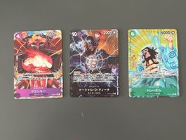 3 Japanische FullArt One piece