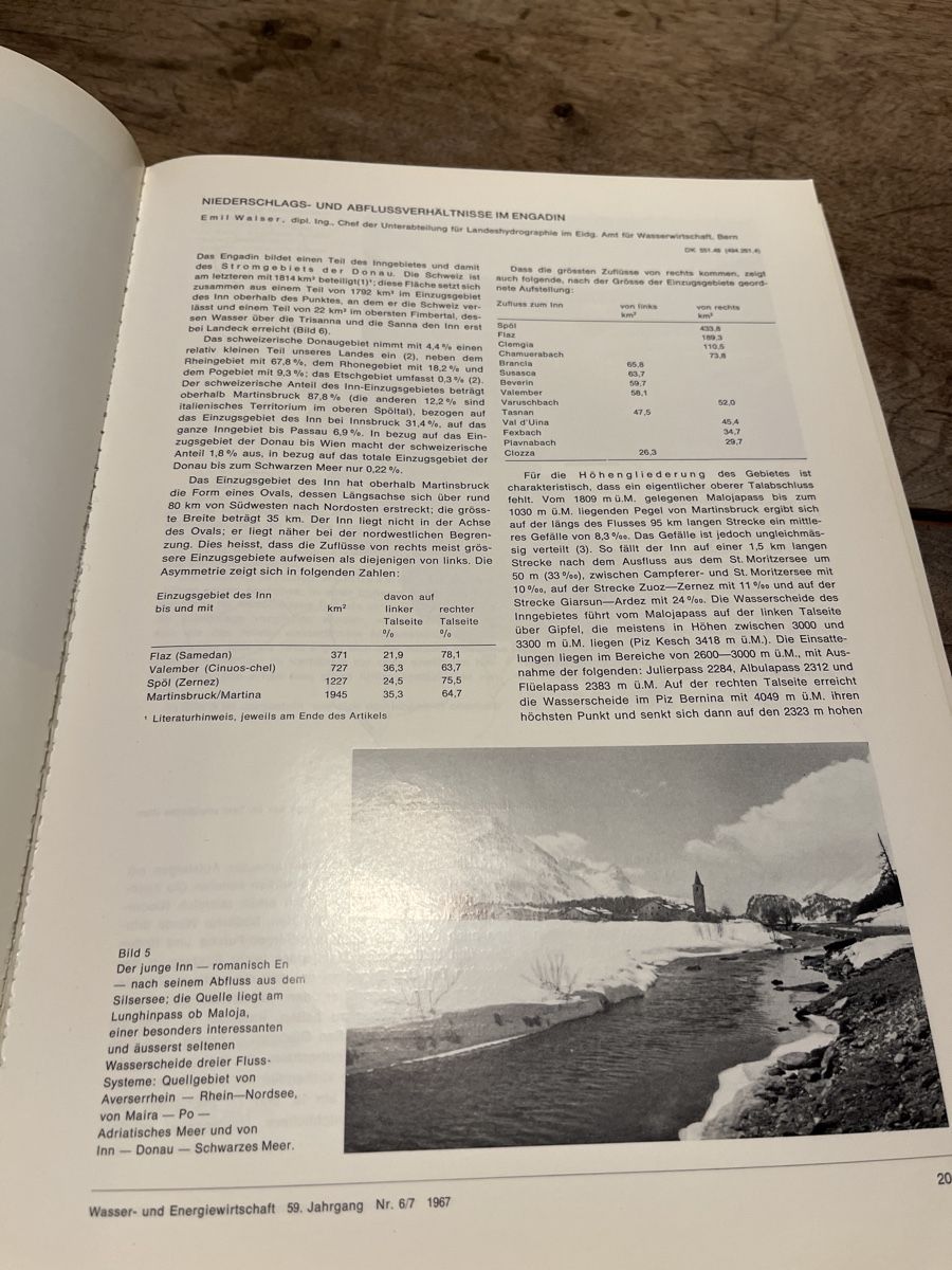 Libri: Engadin Sonderheft Wasser- und Energiewirtschaft – Usato da Zuoz venduto da Grr1974 2