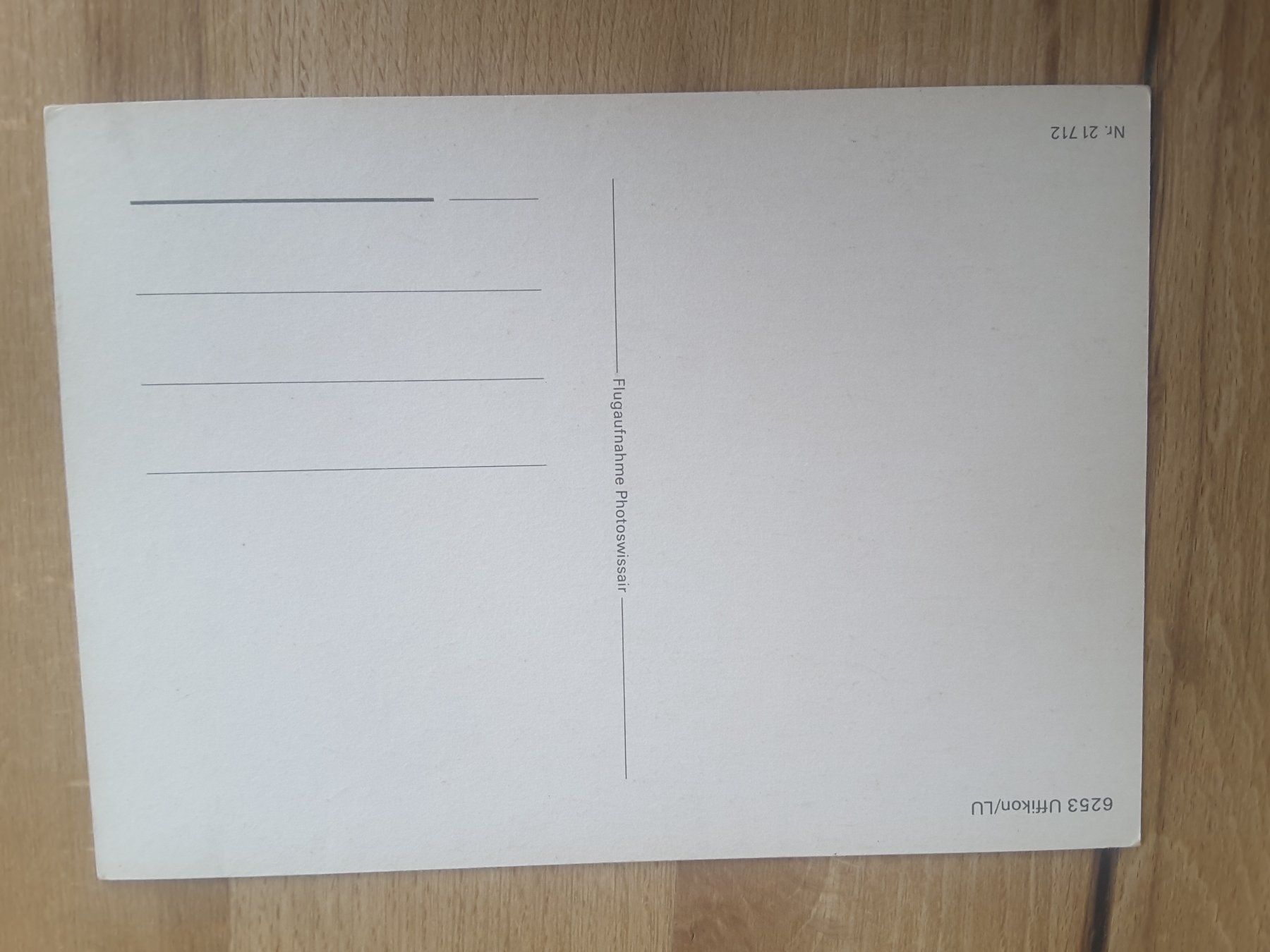Cartoline postali: # Uffikon LU , Flugaufnahme – Usato da Reichenburg venduto da Pipo-67 1