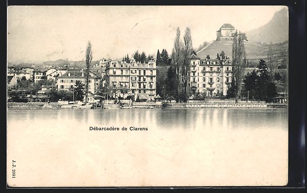 Cartoline postali: AK Clarens, Débarcadère, 1902 – Usato da Berlin venduto da bartko-reher