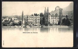 AK Clarens, Débarcadère, 1902