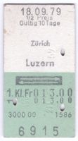 Billette Zürich – Luzern
