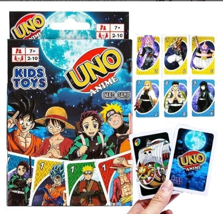 One Piece UNO &ndash; Gioco Di Carte Per Famiglie E Bambini 7+ Anni, Per 2-10 Giocatori, Versione Da 1 Mazzo