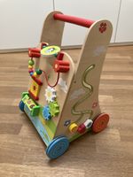 Lauflernwagen Holz bunt mit Spielaktivitäten guter Zustand