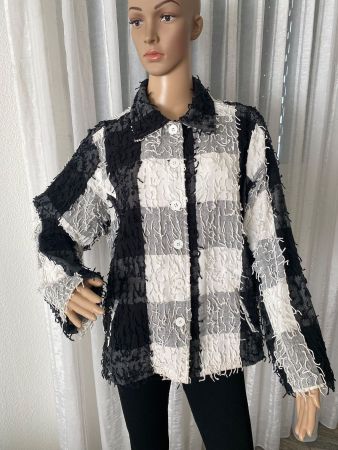 RARITÄT - stilvolle und edle Fransen Jacke, 46