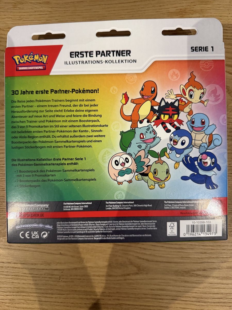 Pokémon Sammelbilder & Trading cards: Pokémon Erste Partner Illustrations-Kollektion Serie 1 – Neu und originalverpackt aus Aarau von uebern 1