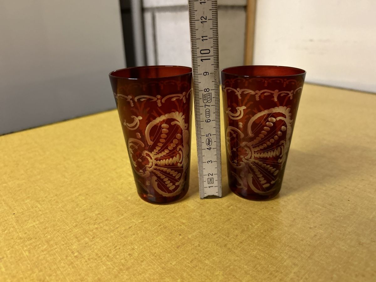 Bicchieri: 2 Schönes Schnapsgläser Böhmische Glas geschliffen. – Usato da Lanzenhäusern venduto da vic63 5