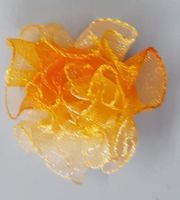 Fleur organza dégradée ORANGE 2 cm