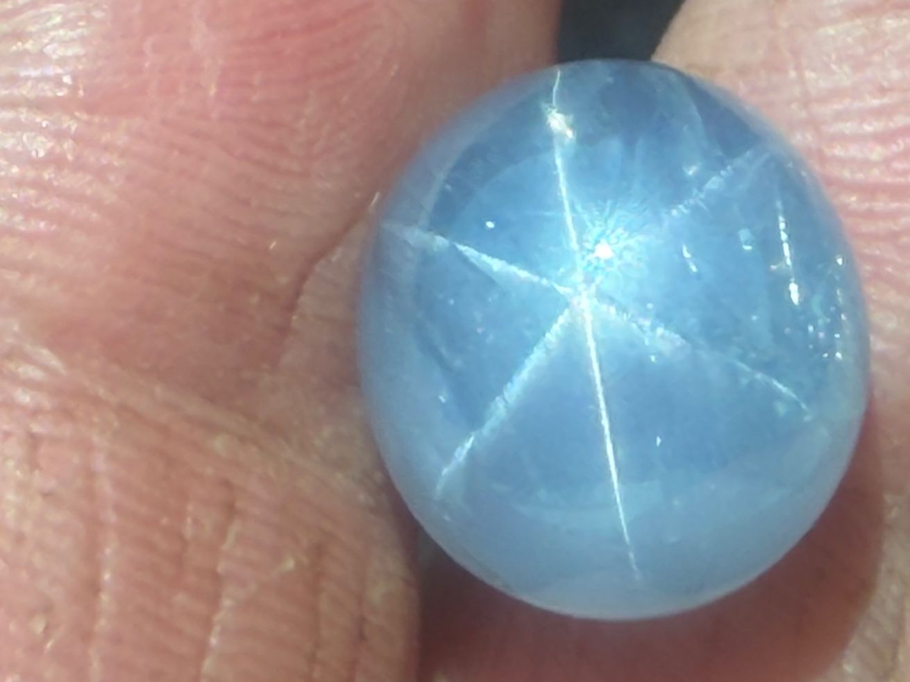 Pietre preziose: STERNSAPHIR gräulich/blau  22.55cts  Burma – Nuovo (secondo la descrizione) da Seftigen venduto da tigers12