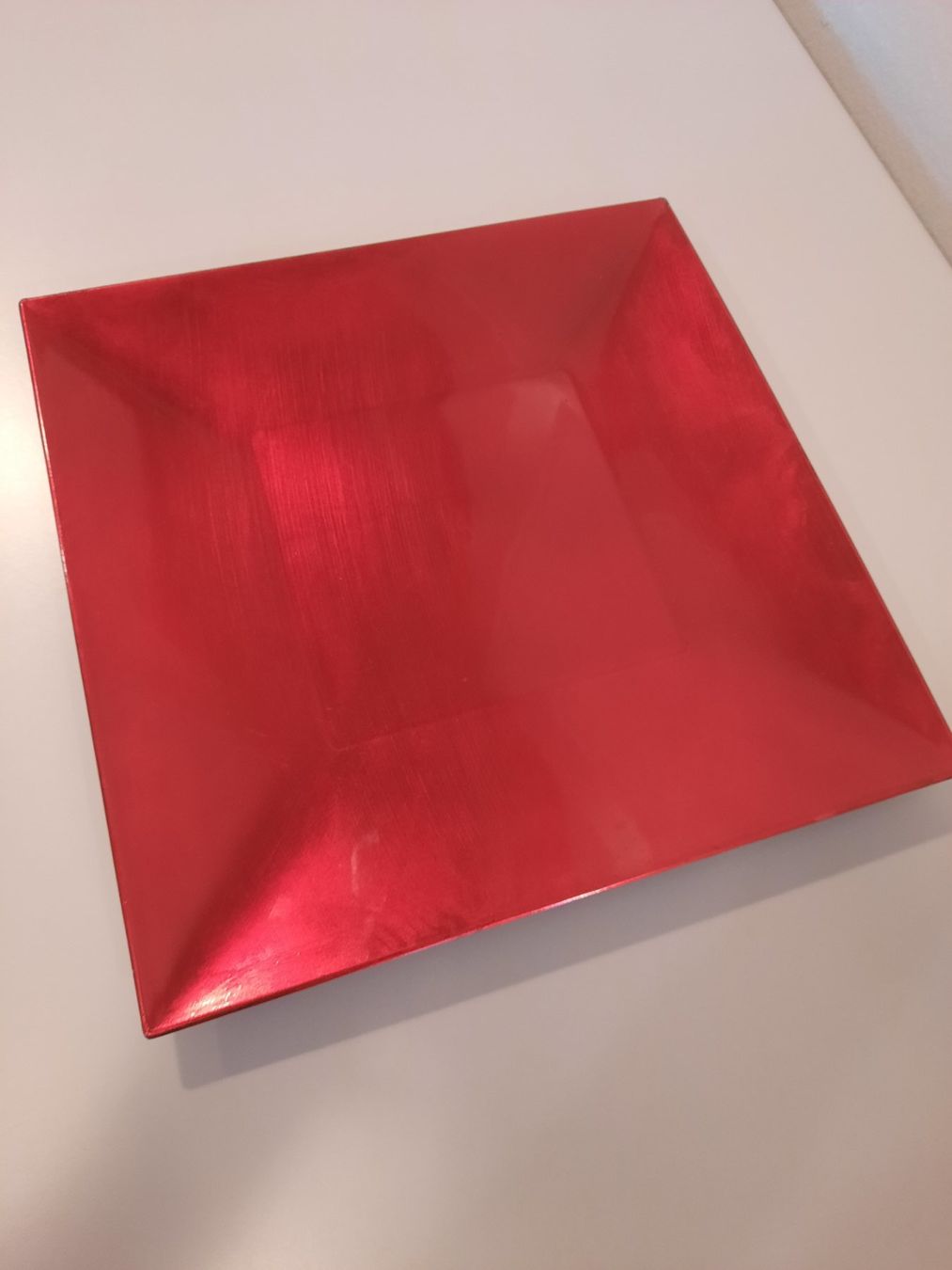 Tutte le decorazioni: Rote Servierplatte, Deko Platte, Herbst Dekoration, – Usato da Zürich venduto da RE-USE-ZURZACH-Care 3