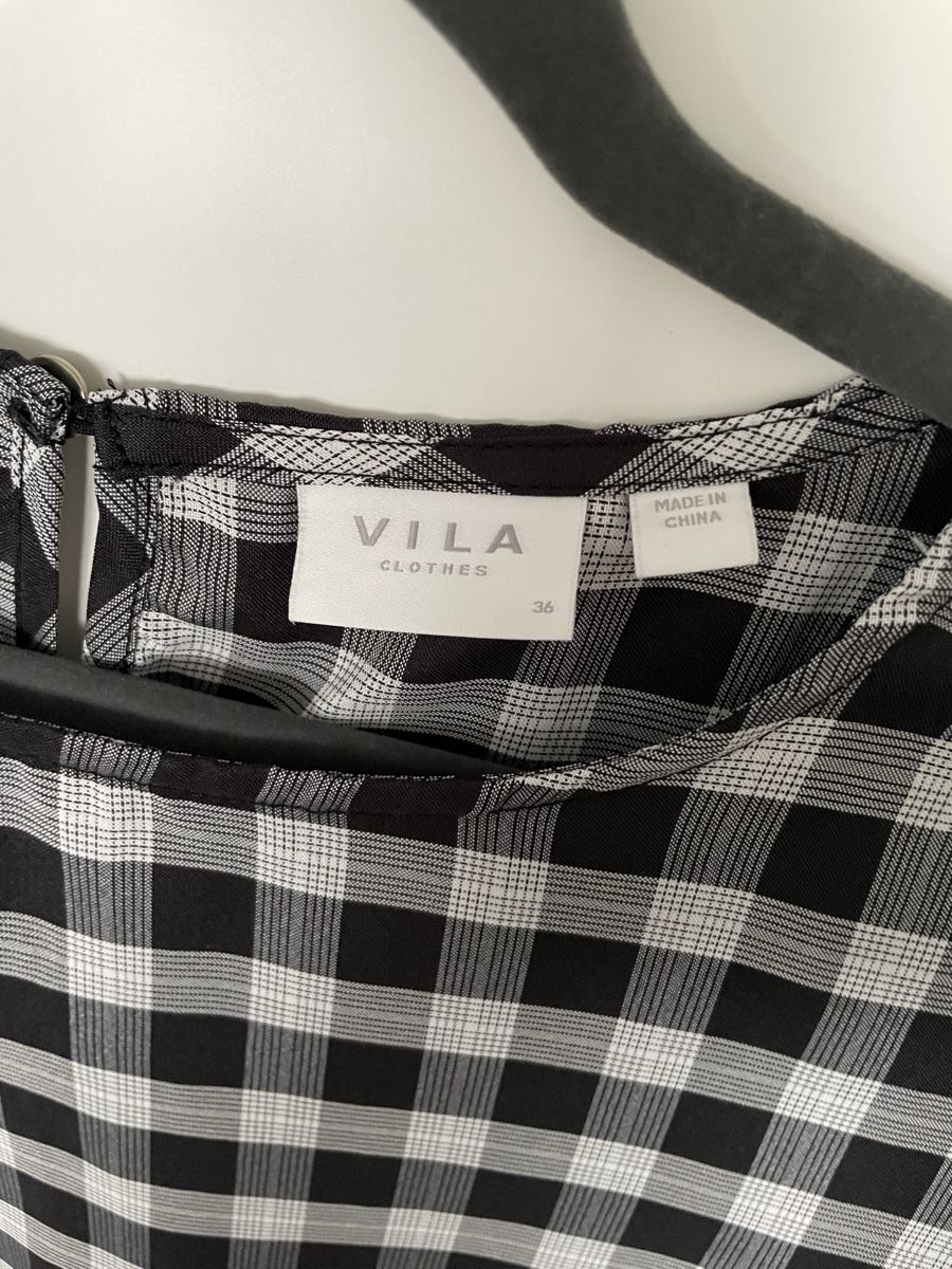 Vila Vestiti: Vila Kleid, schwarz-weiss kariert – Nuovo (secondo la descrizione) da Zürich venduto da SeldaY 2