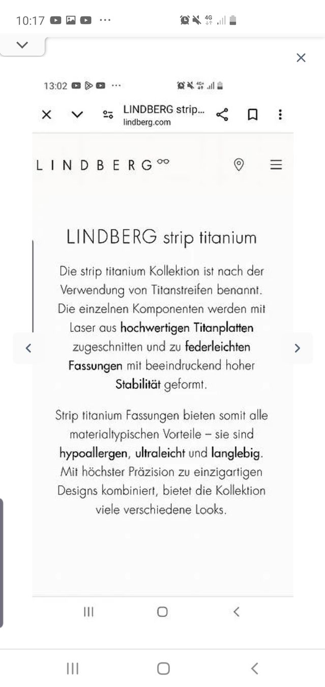 Occhiali & Lenti: Lindberg, Brille, Brillengestell, Titanium, Neu – Nuovo (secondo la descrizione) da Winterthur venduto da Sjull 7