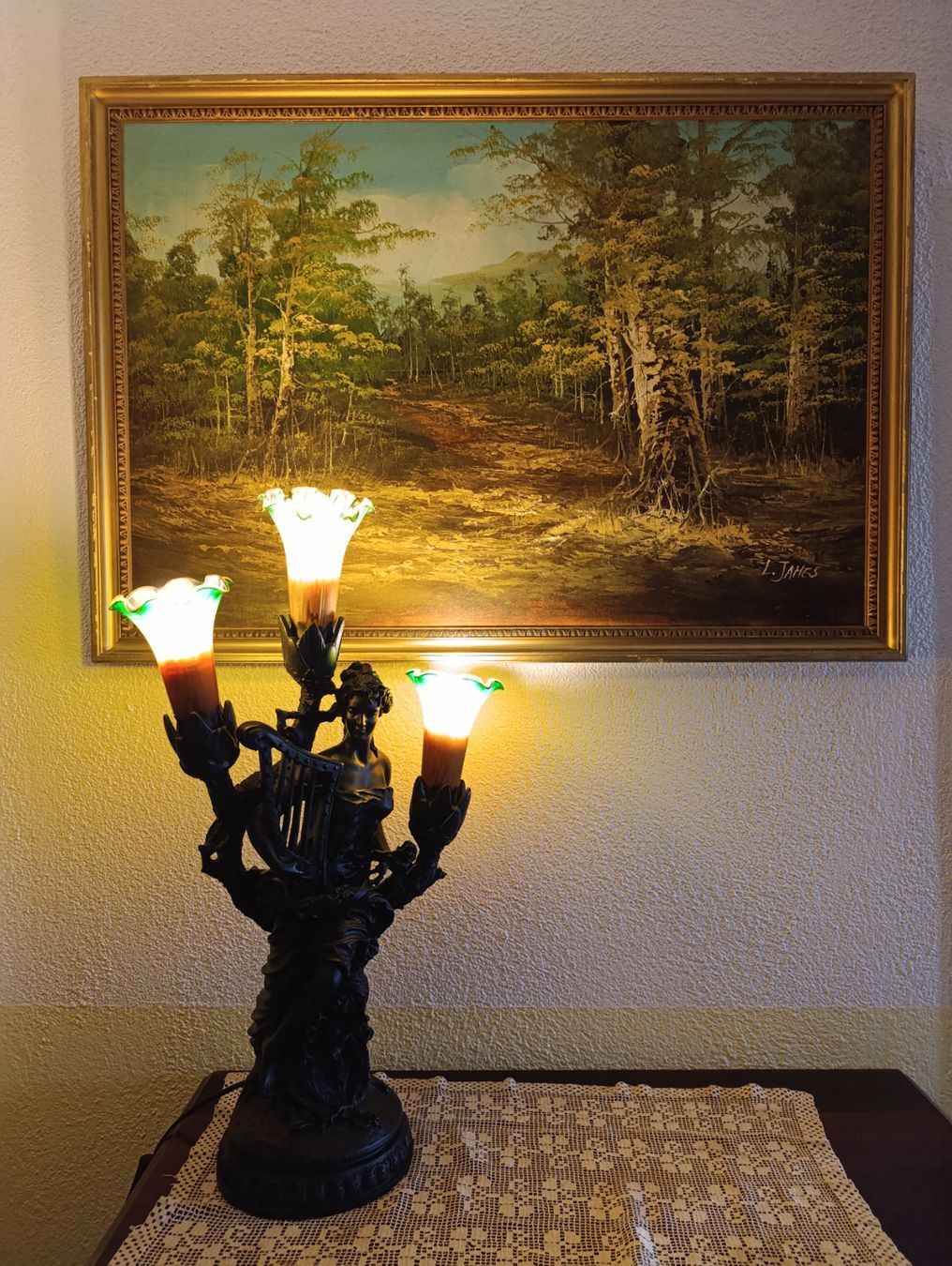 Lampade: Jugendstil Tischlampe – Usato da Rüthi (Rheintal) venduto da marycsipet