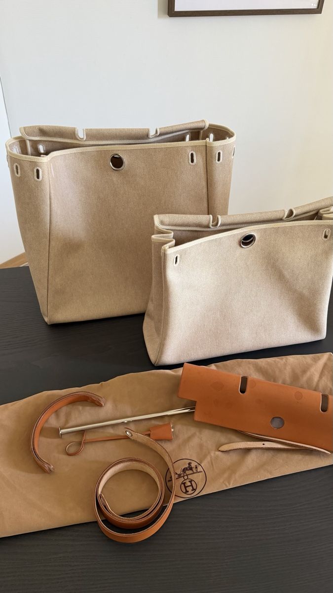 Hermès Borse da donna: Hermès Herbag Toile Canvas Leather – Usato da Zürich venduto da na_c9 6