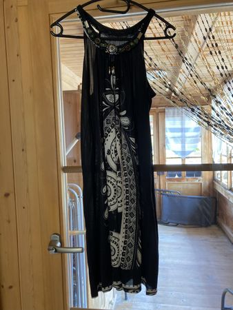 Kleid Gr.M schwarz - weiss 