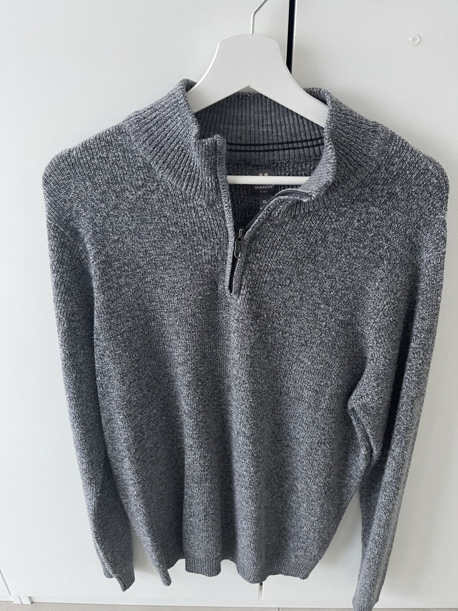 Maglioni & Felpe: Herrenpullover Manor Grösse XL, Strickpullover grau – Usato da Wohlen AG venduto da abaci
