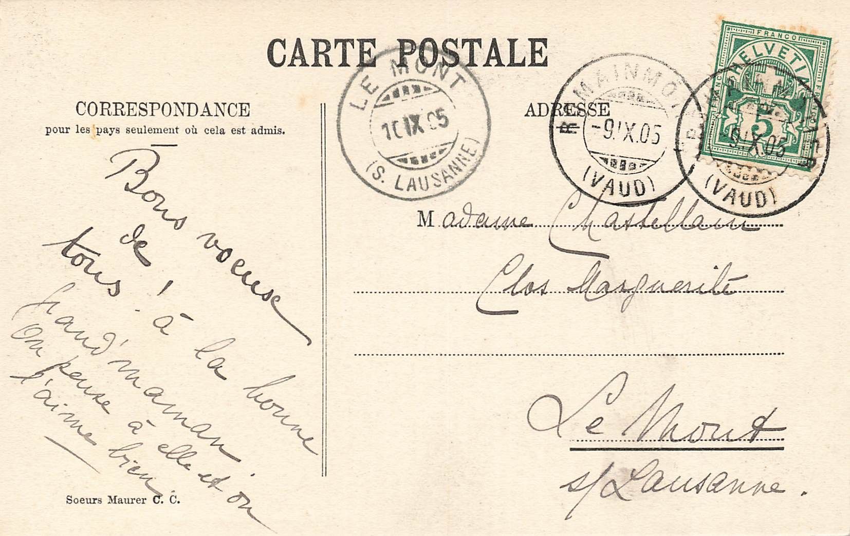 Cartoline postali: Romainmotier – Usato da Biasca venduto da Blenio71 1