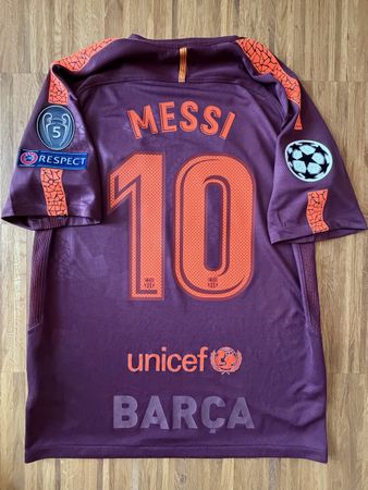 Original Messi FC Barcelona 2017/18 Trikot M UCL