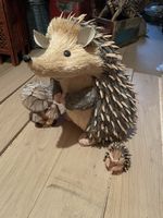 Adorable hérisson décoration automnale, pièce unique vintage