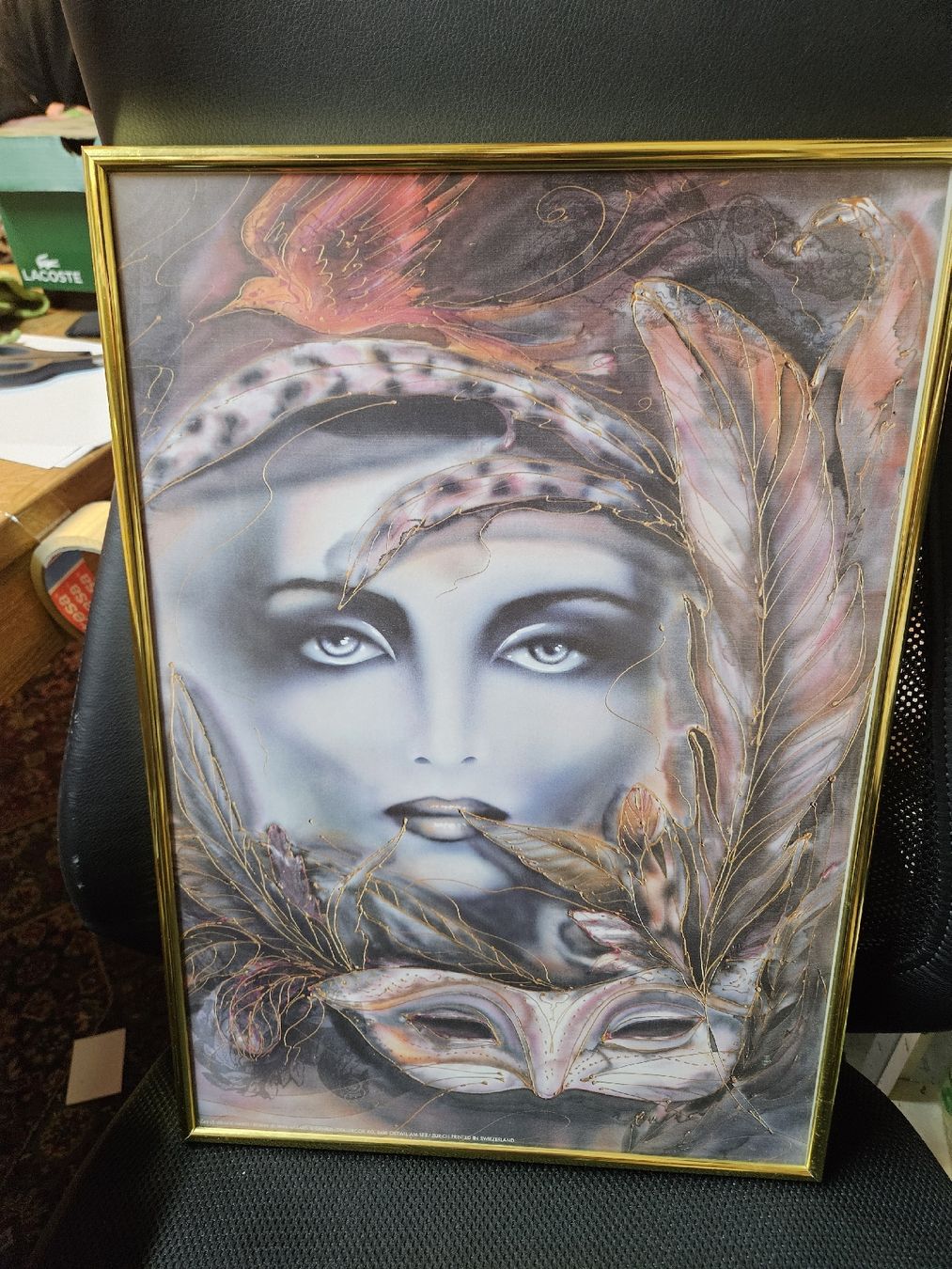 Foto & Immagini: Dekoratives Bild "Le Visage" von Robin, mit Goldrahmen – Usato da Rorschach venduto da TimelessTrading