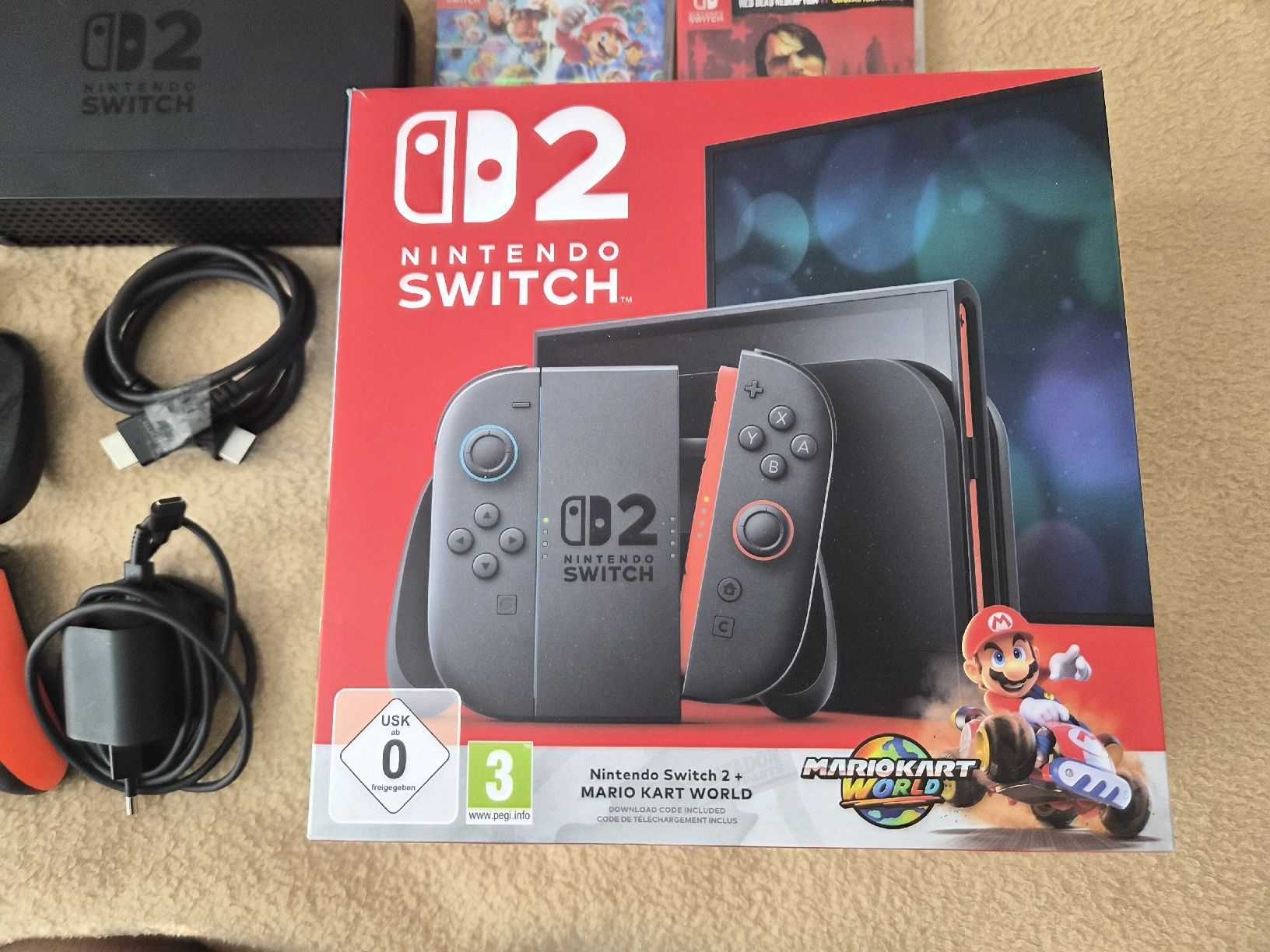 Nintendo Console: Nintendo Switch 2 - 4 Spiele - Hülle - Controller – Nuovo (secondo la descrizione) da Safenwil venduto da dabis 3