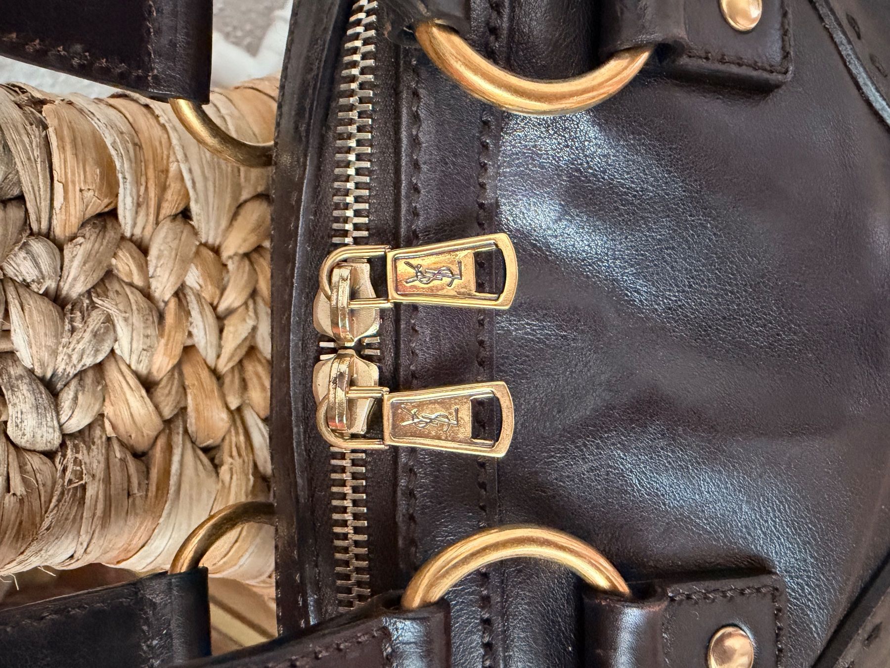 Saint Laurent Borse da donna: Yves Saint Laurant Muse Leder Handtasche – Usato da Samstagern venduto da flowergirlshop 4