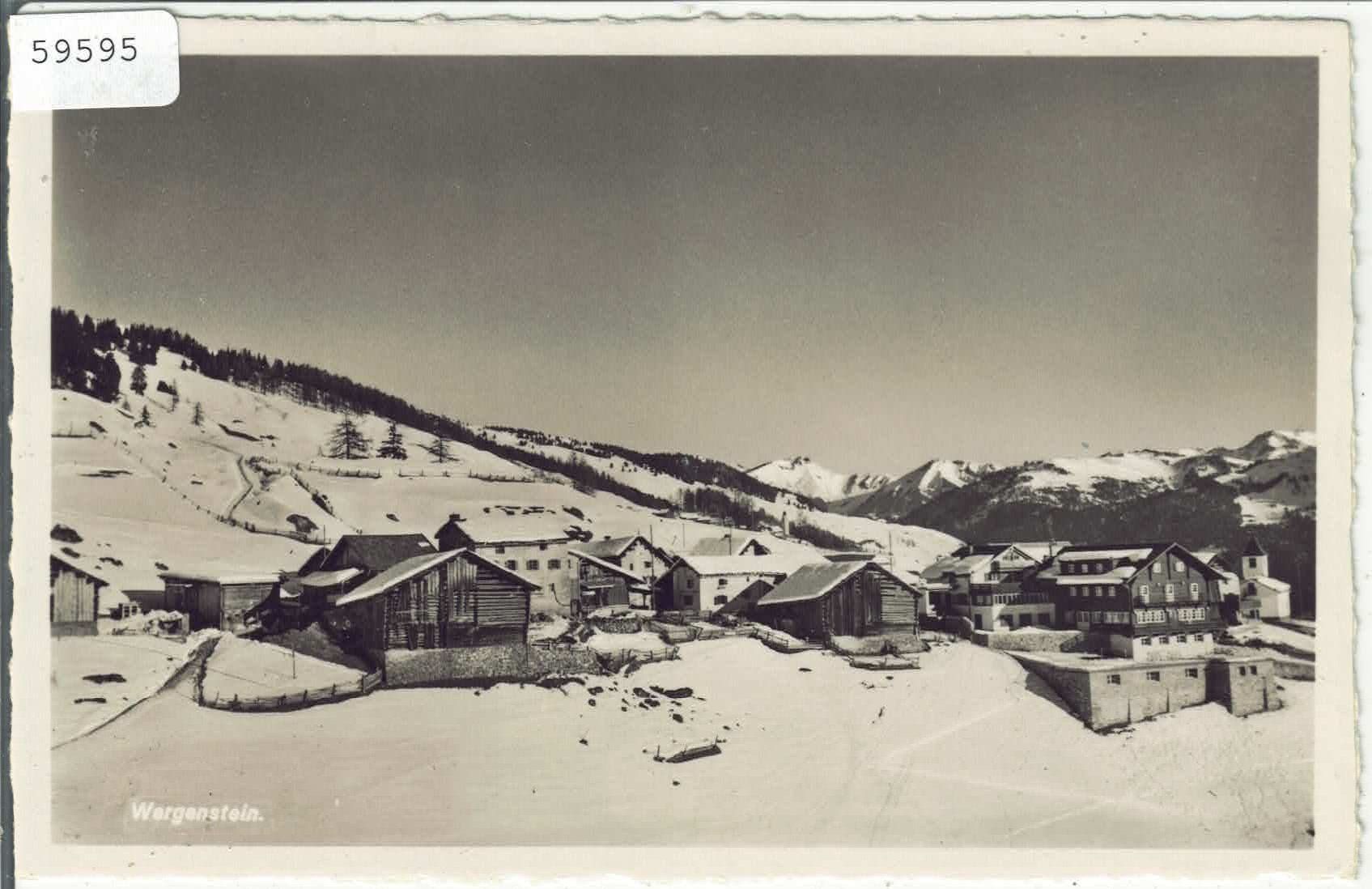 Cartes postales: Wergenstein im Winter – D'occasion à Ettingen par Kartenplanet