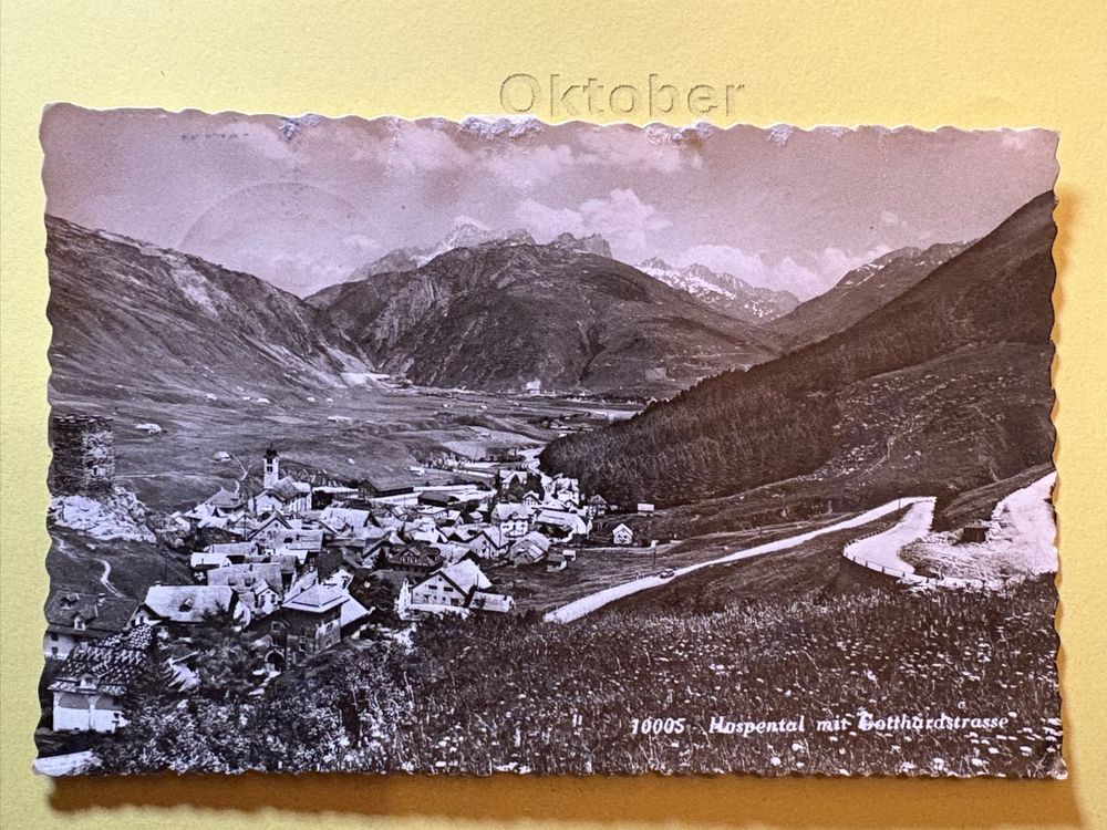 AK von Hospental mit Gotthardstrasse (Gebraucht) in Rümlang für CHF 0.6 ...