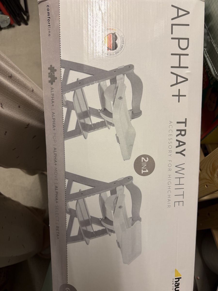 Hauck Seggioloni: Hauck Alpha tray white  – Usato da Urdorf venduto da sof_r7zt 3