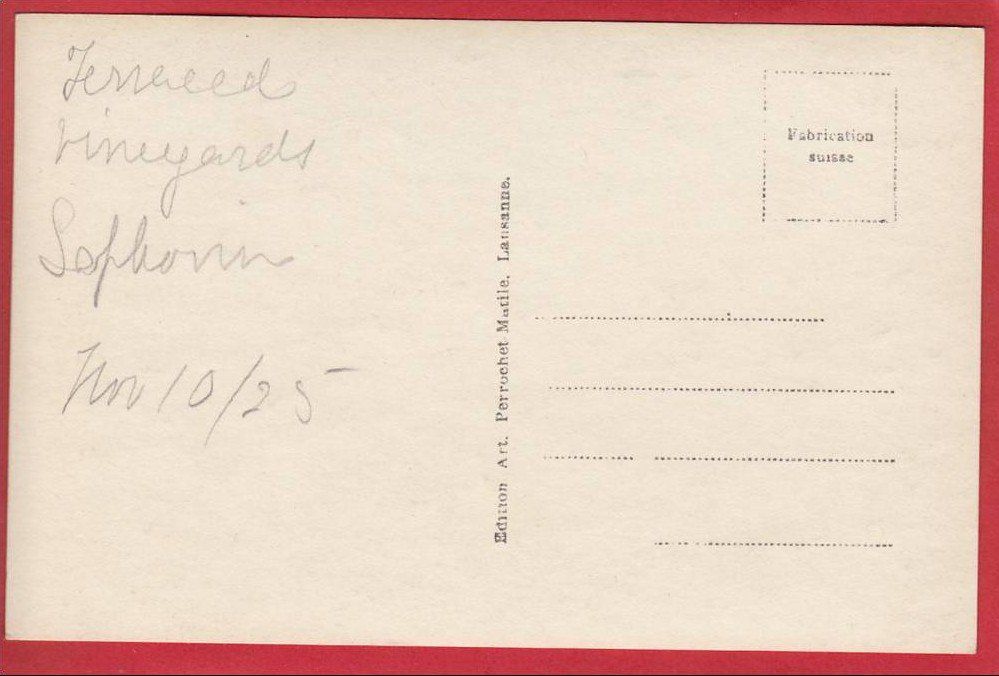 Cartoline postali: ST. SAPHORIN LAVAUX – Usato da Grüningen venduto da Kartenlaube 1
