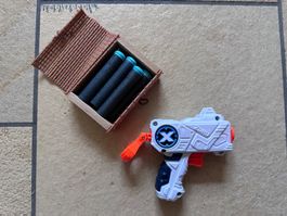 zuru x shot micro mit 7 Pfeilen / "Nerfpistole", 24m
