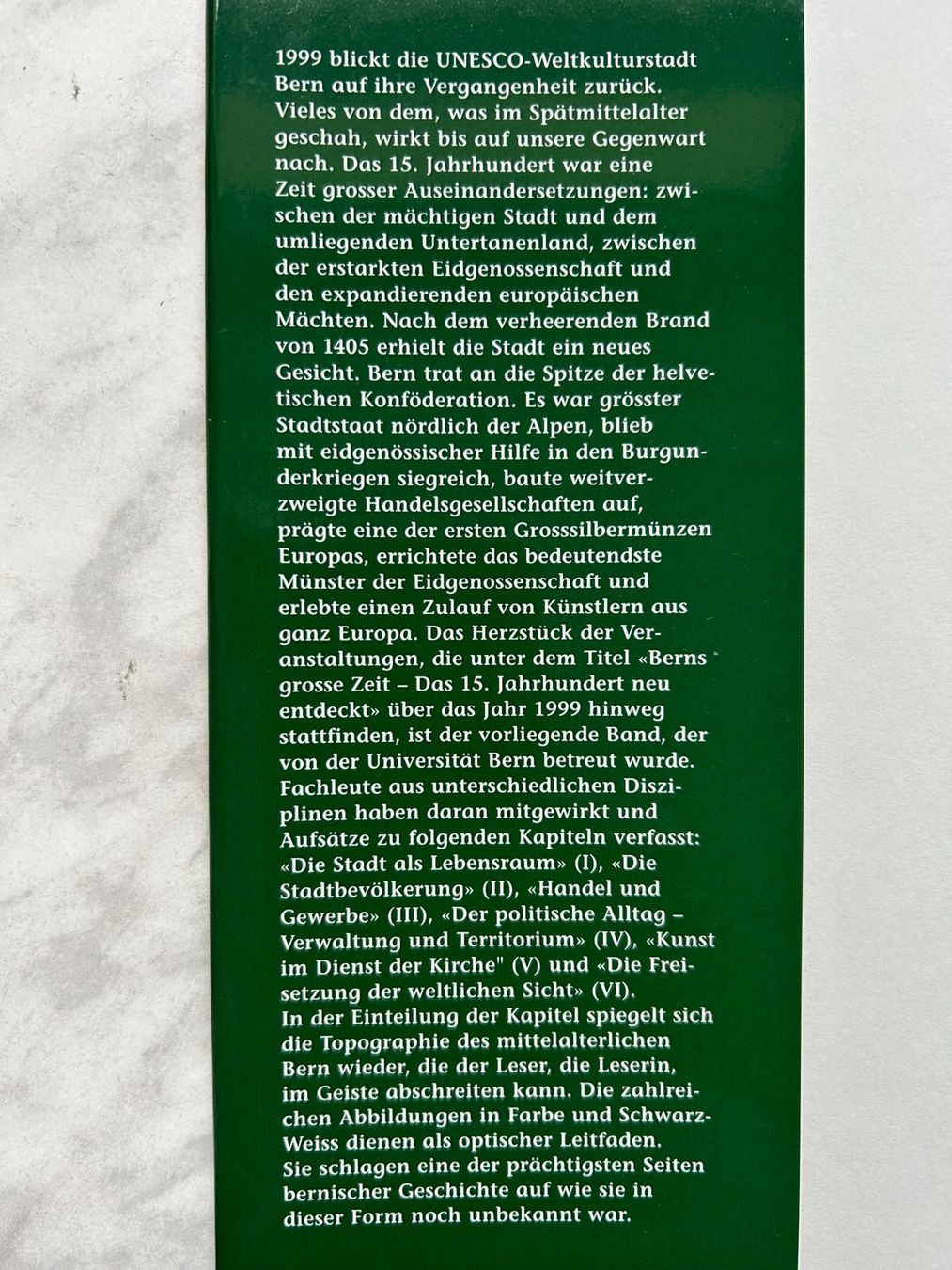 Bücher: Berns grosse Zeit – Gebraucht aus Mirchel von buecher_wurm 2