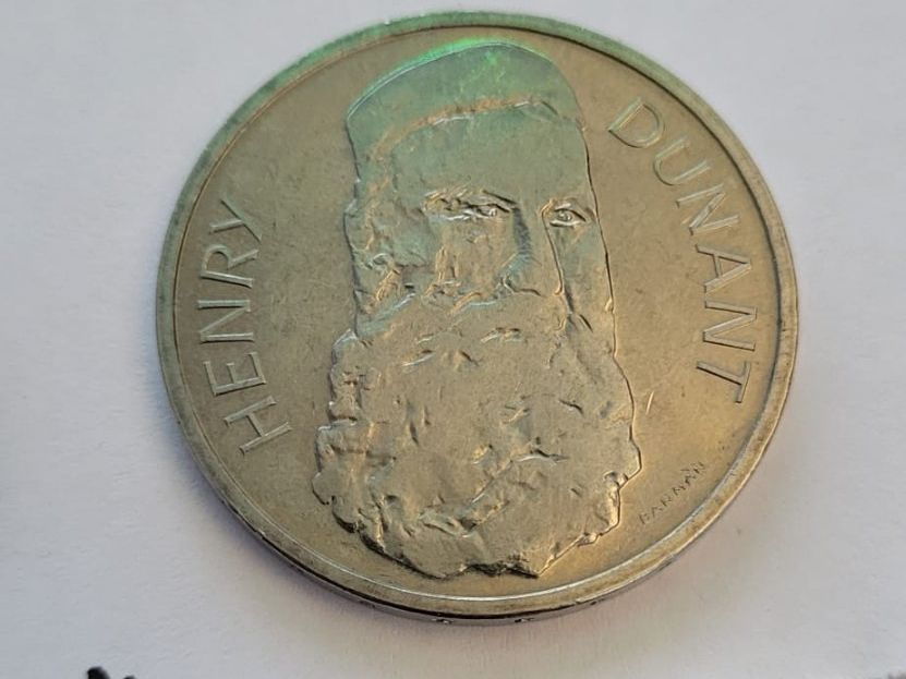 Tutti le monete: 5chf commémorative 1978 - Henry Dunant – Usato da Genève venduto da Naheu 1