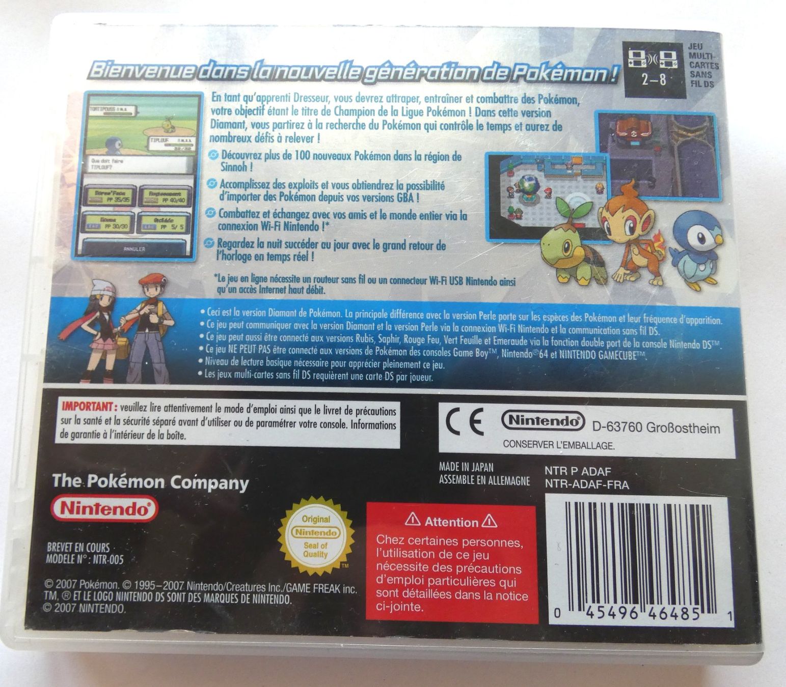 Pokémon Jeux: Nintendo DS - POKEMON Version Diamant – D'occasion à La Sarraz par classicworldcoins 1