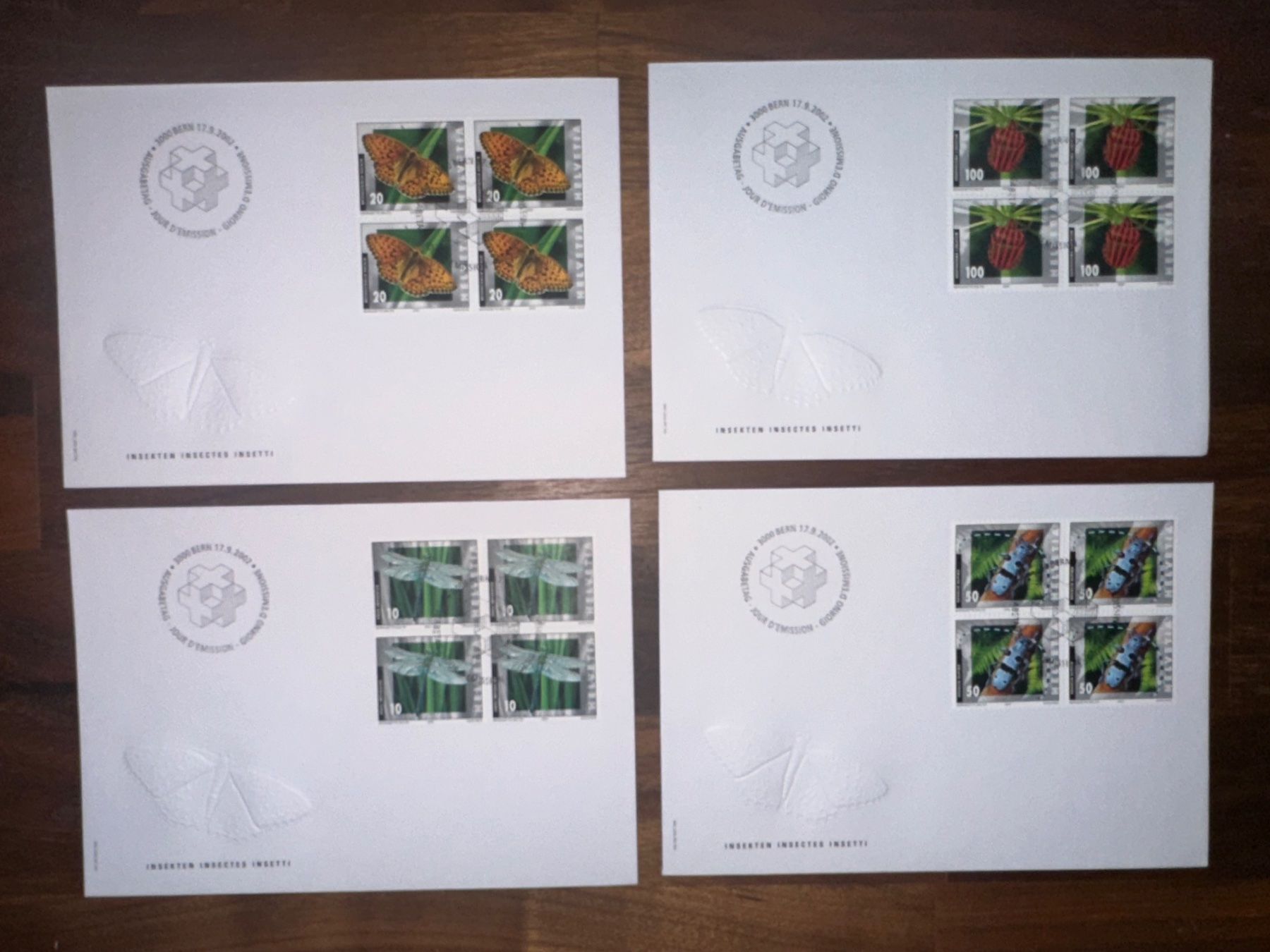 Tutti i francobolli: Set 2002 FDC Ersttagsumschlag – Usato da Stettfurt venduto da 2442