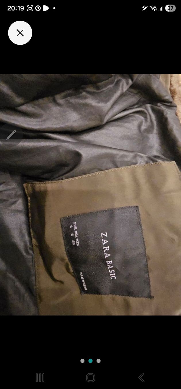 Giacche: Damen Steppmantel Zara Basic oliv Grösse S gebraucht – Usato da Grosshöchstetten venduto da Qenko 1