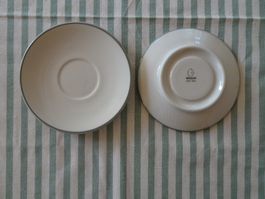 2 Stk. Unterteller Rössler weiss-grau Espresso - 240701