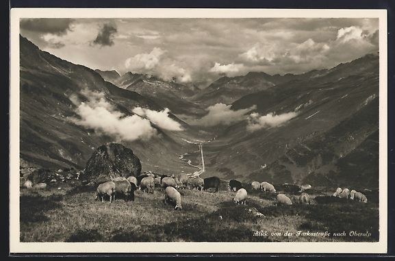 Cartoline postali: Andermatt, Blick von der Furkastrasse na – Usato da Berlin venduto da bartko-reher